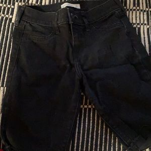 Black Abercrombie Knee High Shorts